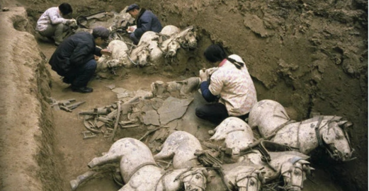 Seltsame Skelette im Mausoleum von Qin Shi Huang: Auch Tiere wurden begraben - 2