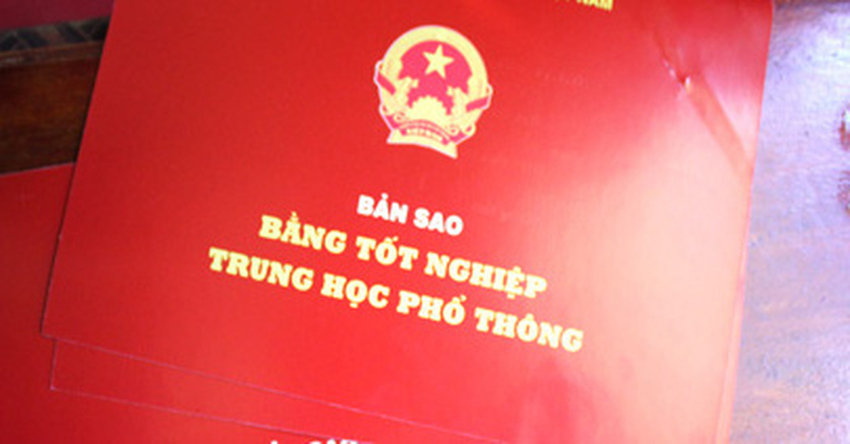 Công nhận tốt nghiệp cho học sinh không có hồ sơ, học bạ