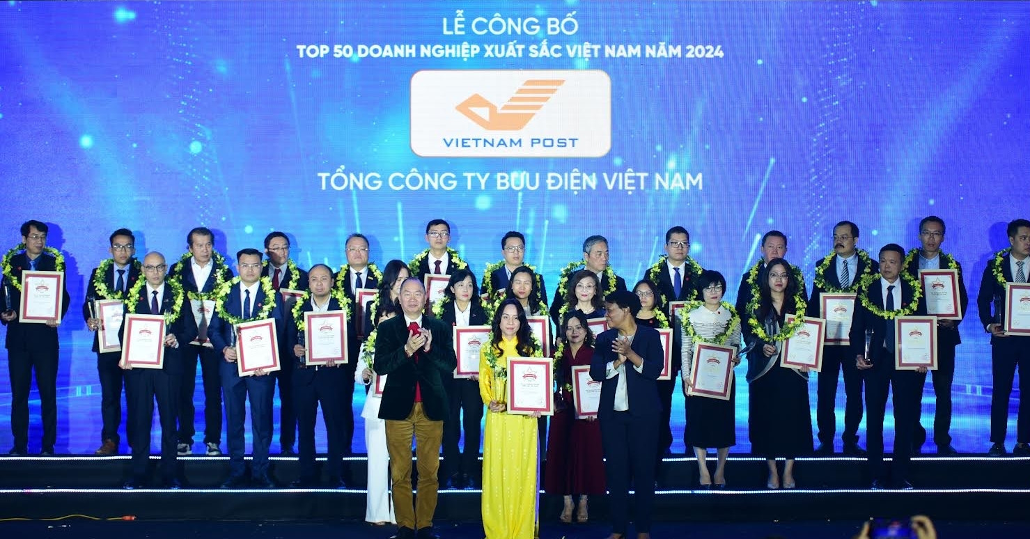 Bưu điện Việt Nam 6 năm liền đạt Top 50 Doanh nghiệp xuất sắc Việt Nam