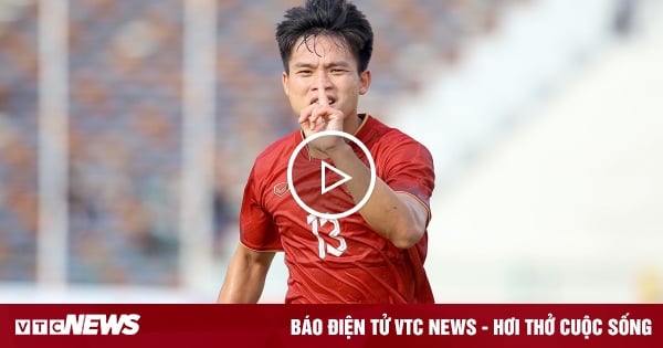 Xem Hồ Văn Cường sút tung nóc lưới U22 Myanmar, U22 Việt Nam dẫn 2-0