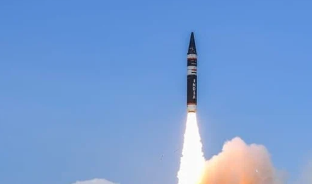 India test-fires Agni Prime missile from Dr APJ Abdul Kalam Island off Odisha coast in June 2021 (Photo: DRDO)   