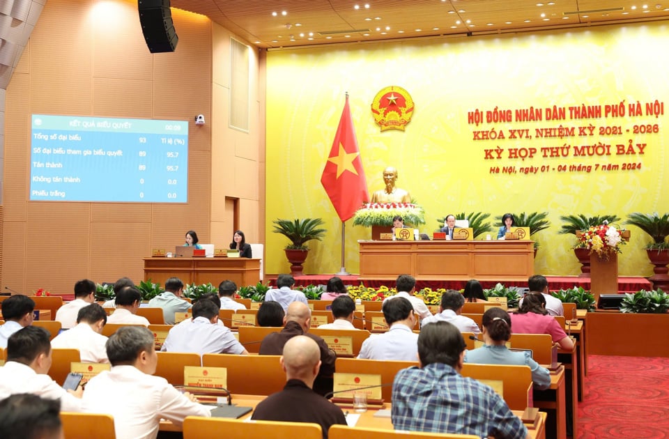 Vista de la 17ª sesión del Consejo Popular de Hanoi