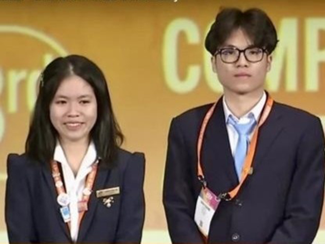 Nguyen Thi Mai Anh과 Nguyen Binh Giang의 프로젝트가 2023년 국제 과학 및 공학 박람회(ISEF)에서 상을 수상했습니다.