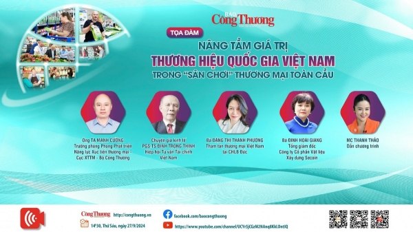 Sắp diễn ra tọa đàm "Nâng tầm giá trị Thương hiệu Quốc gia trong "sân chơi" thương mại toàn cầu"