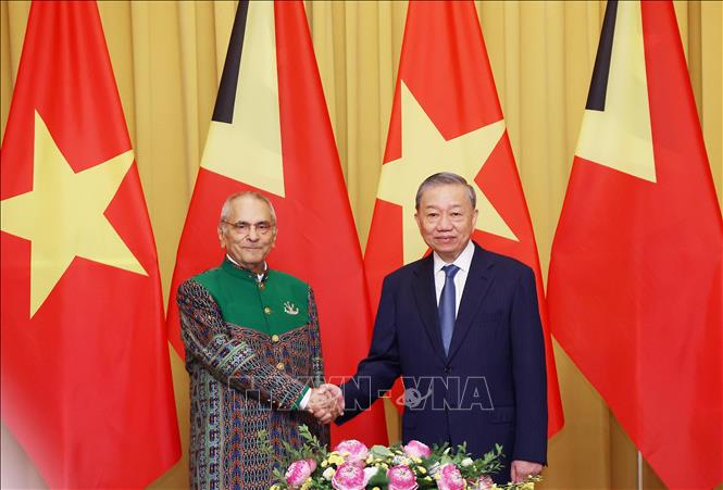 El Presidente To Lam mantiene conversaciones con el Presidente de Timor-Leste