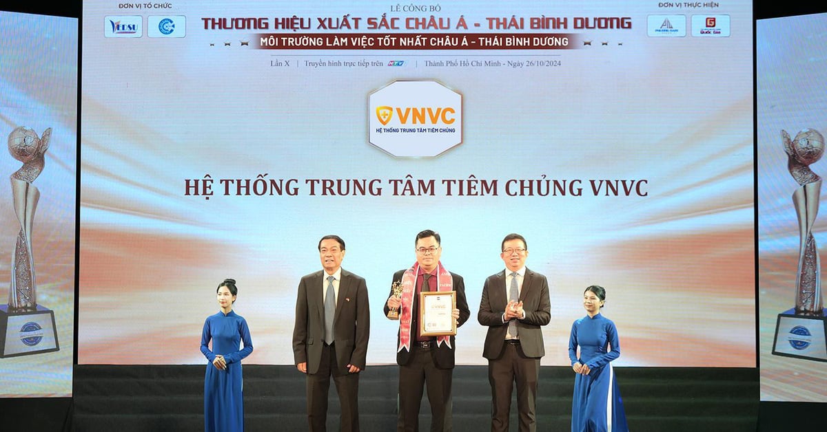 สภาพแวดล้อมการทำงานของ VNVC ได้รับการจัดอันดับให้เป็นสภาพแวดล้อมที่ดีที่สุดในเอเชียแปซิฟิก