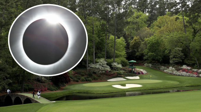 Hiện tượng nhật thực sẽ xuất hiện trên khu vực sân Augusta National. Ảnh: AFP
