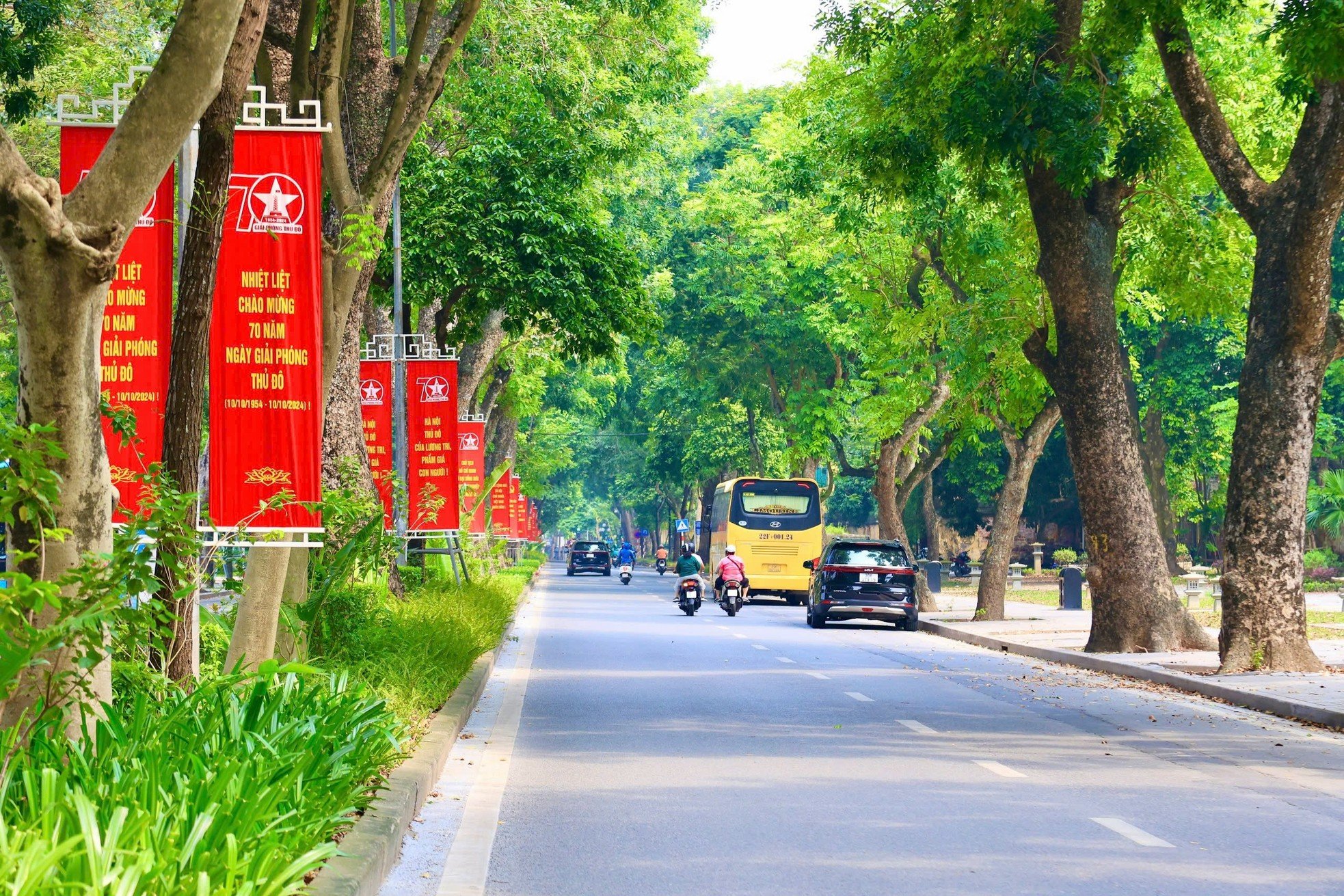 Hanoi decora sus calles para celebrar los 70 años de la Liberación de la Capital (foto 2)