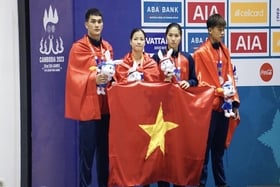 L'athlète Vu Van Bac Phu Tho a remporté la médaille d'argent aux SEA Games 32