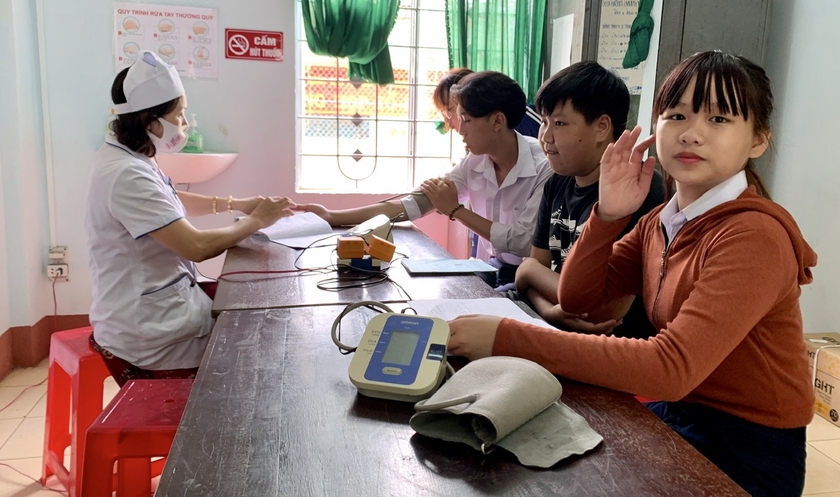 Gia Lai Social Insurance guides the collection of health insurance premiums for students in the 2023-2024 school year, photo 1