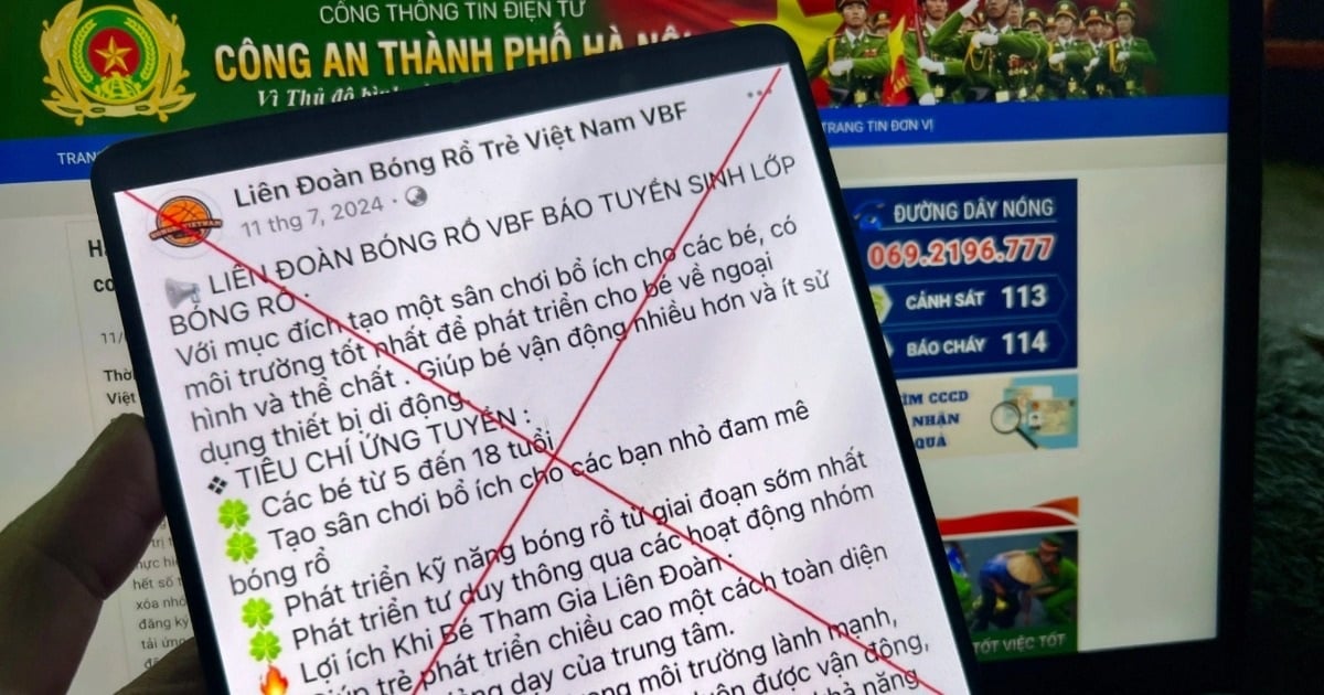 ម្តាយនៅទីក្រុងហាណូយបានបាត់បង់ប្រាក់ចំនួន 1.1 ពាន់លានដុងនៅពេលចុះឈ្មោះកូនរបស់គាត់សម្រាប់ការហាត់បាល់បោះ