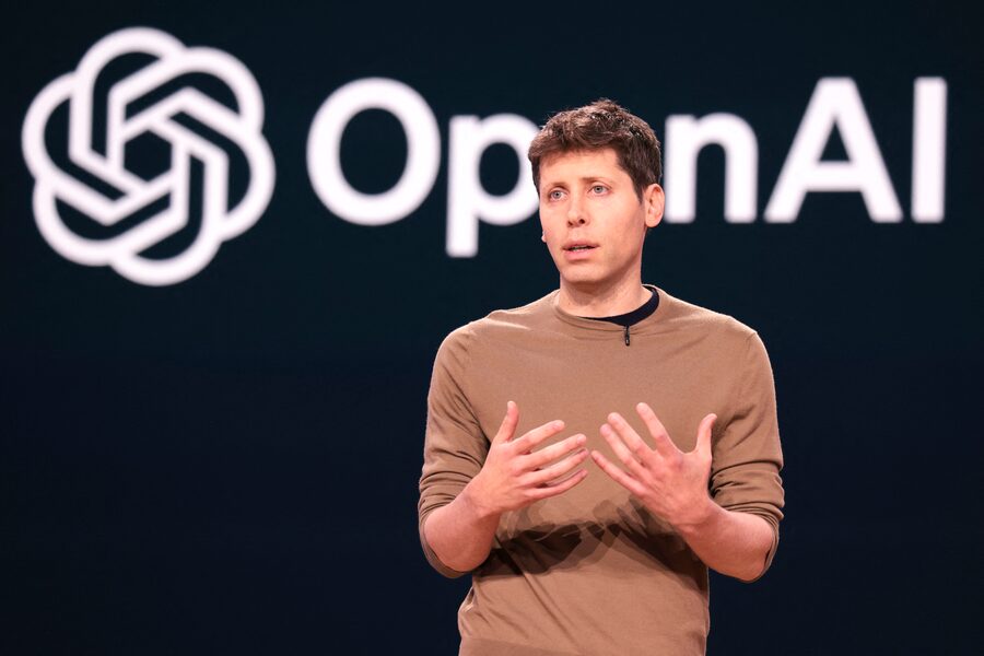 Sam Altman, PDG d’OpenAI, a qualifié les nouveaux modèles de « capables de raisonnement complexe ». Photo : AFP