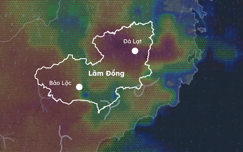 Mưa tại đèo Bảo Lộc bất thường thế nào