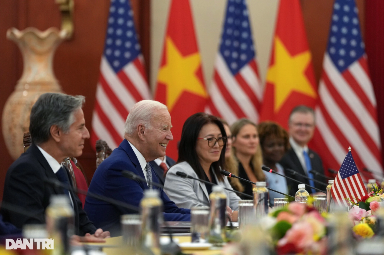 Toàn cảnh Lễ đón chính thức Tổng thống Mỹ Joe Biden tại Phủ Chủ tịch - 10