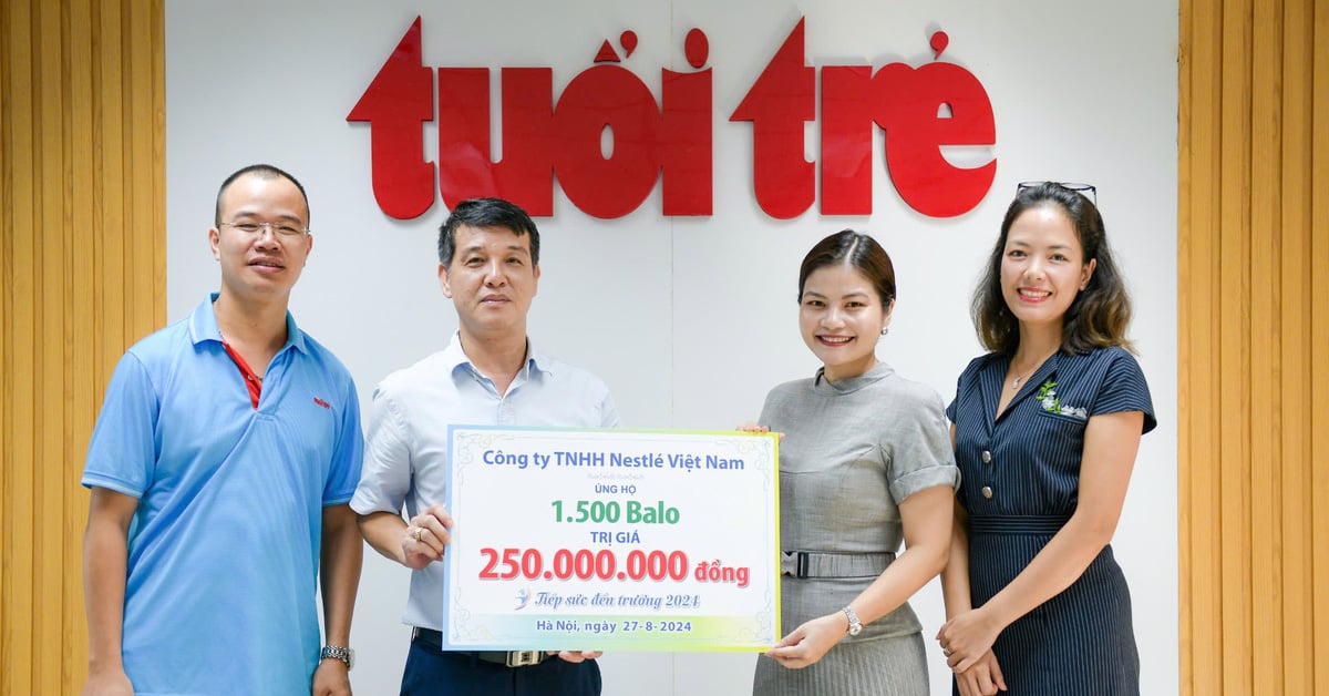 Nestlé Việt Nam trao 1.500 ba lô cho chương trình Tiếp sức đến trường