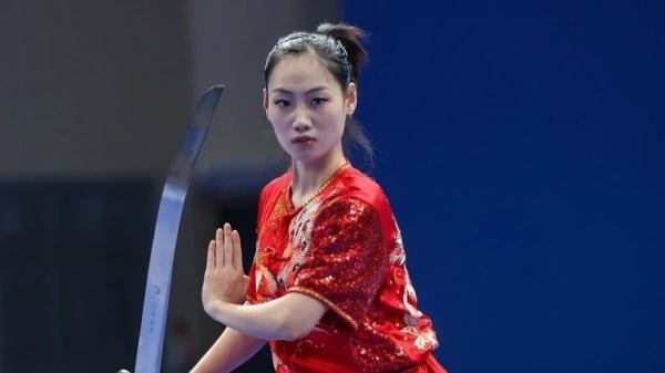 Der vietnamesische Kampfsportler Dang Tran Phuong Nhi gewann die Goldmedaille beim Wushu-Weltturnier.