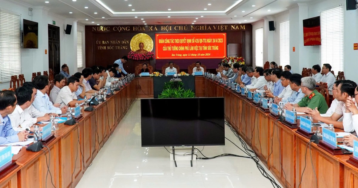 Government delegation works with 3 provinces in the Mekong Delta