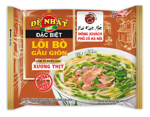 Acecook Việt Nam kết hợp cùng Phở Khôi Hói nức tiếng Hà Thành, mang Phở Đệ Nhất hương vị phở lõi bò gầu giòn trứ danh đến mọi nhà- Ảnh 2.