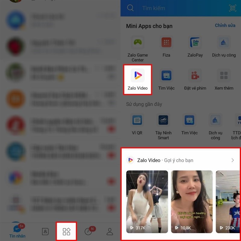 Cách xem nhanh tất cả các kênh đã theo dõi trên Zalo Video