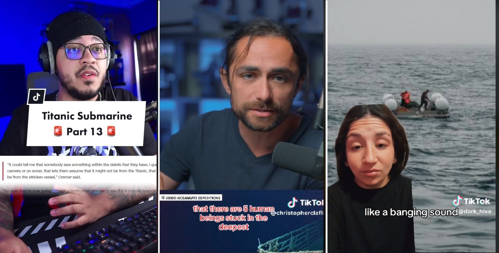 Untersuchung des Schiffsuntergangs der Titanic auf TikTok und Medienkatastrophenbild 2