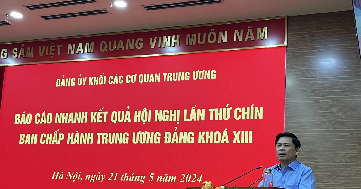 Đảng ủy Khối các cơ quan Trung ương báo cáo nhanh kết quả Hội nghị Trung ương 9, khóa XIII