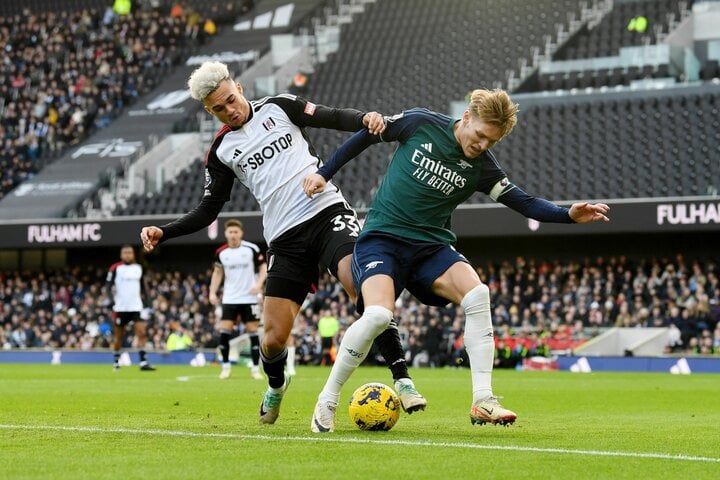 Arsenal thi đấu bạc nhược trước Fulham. (Ảnh: Getty Images)