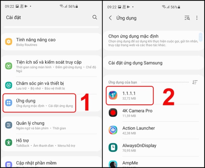 Instructions on how to hide applications on Samsung phones without software - 5