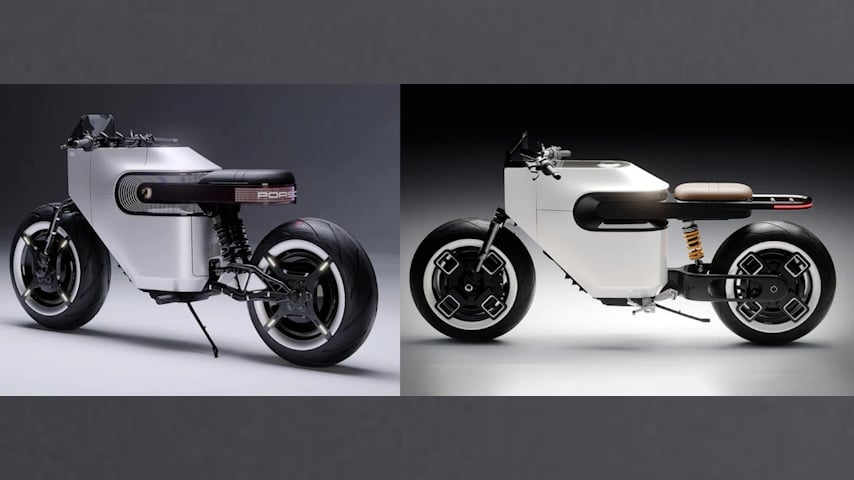 Porsche's first electric motorbike model, picture 1