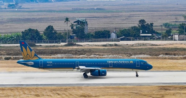 ディエンビエン空港が大型エアバスA321機を初めて受け入れる