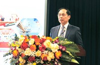 Deputy Prime Minister Bui Thanh Son speaks at the Conference. (Photo: VGP)