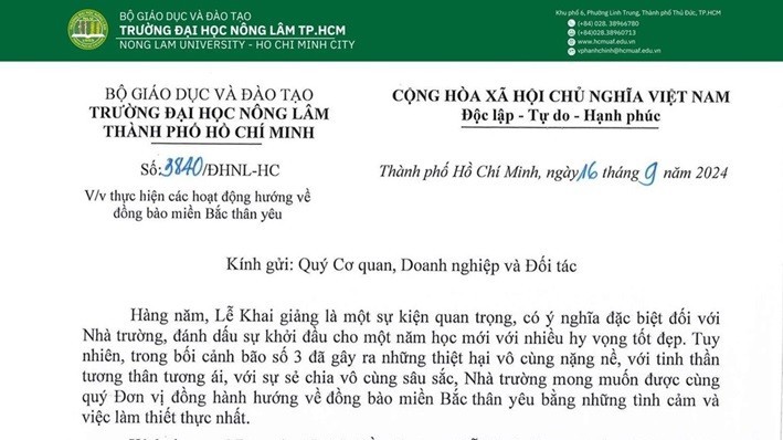 Nhiều trường đại học quyên góp hàng tỷ đồng cho vùng lũ, không nhận hoa khai giảng