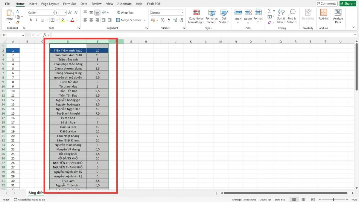 Cách di chuyển cột trong Excel nhanh chóng và tiện lợi