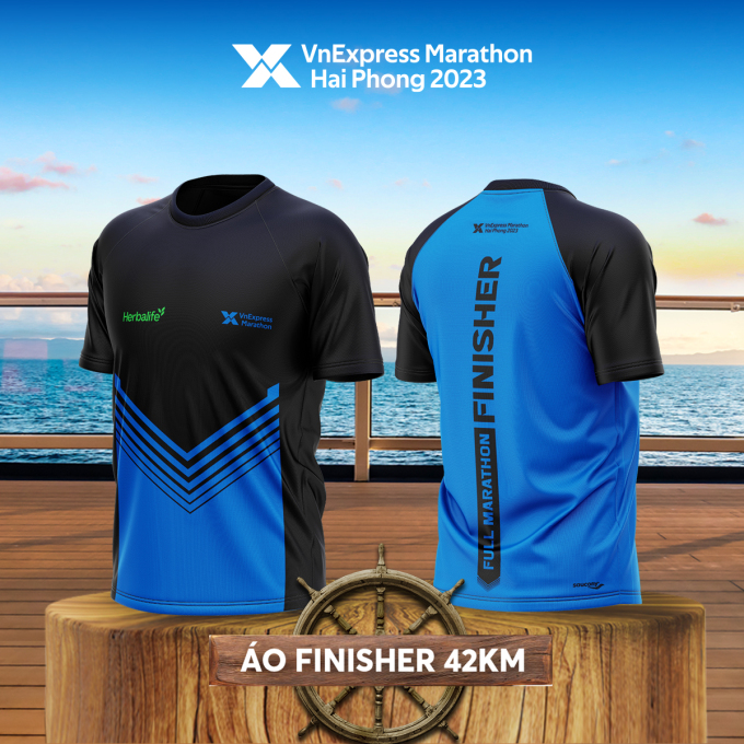 Camiseta finisher para corredores de 42km.