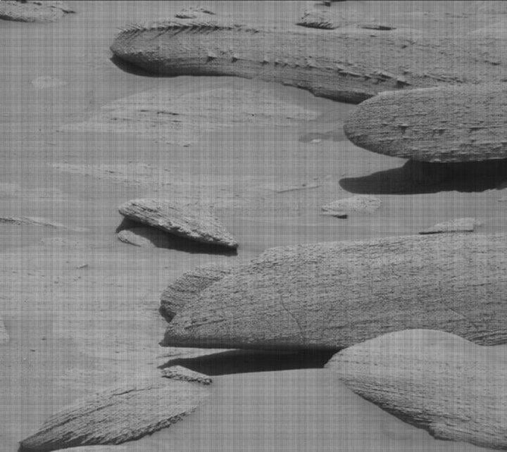 Raw image captured by Curiosity Rover's Mast Cam. (Photo: NASA)