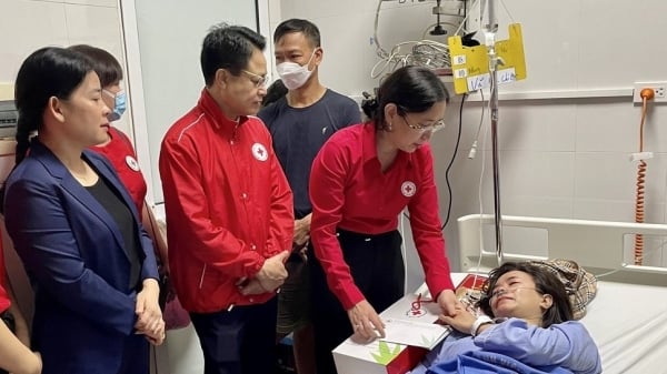 Vietnam Red Cross Society provides emergency support to victims of Khuong Ha mini apartment fire