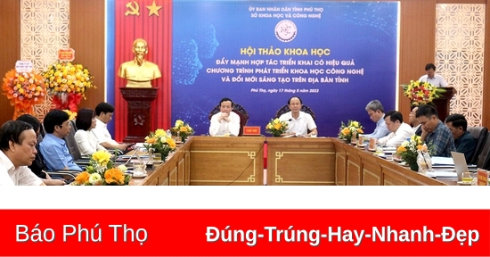 Hội thảo phát triển khoa học công nghệ và đổi mới sáng tạo