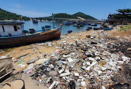 La basura inunda los estuarios y puertos pesqueros de Binh Dinh (foto 5)