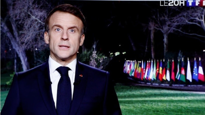 Tổng thống Emmanuel Macron kỳ vọng năm 2024 sẽ là một năm "tự hào đối với người dân Pháp"