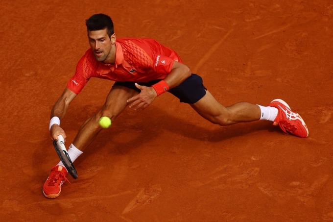 Djokovic a marqué 52 points gagnants et a commis 32 fautes directes lors de la finale. Photo : AP