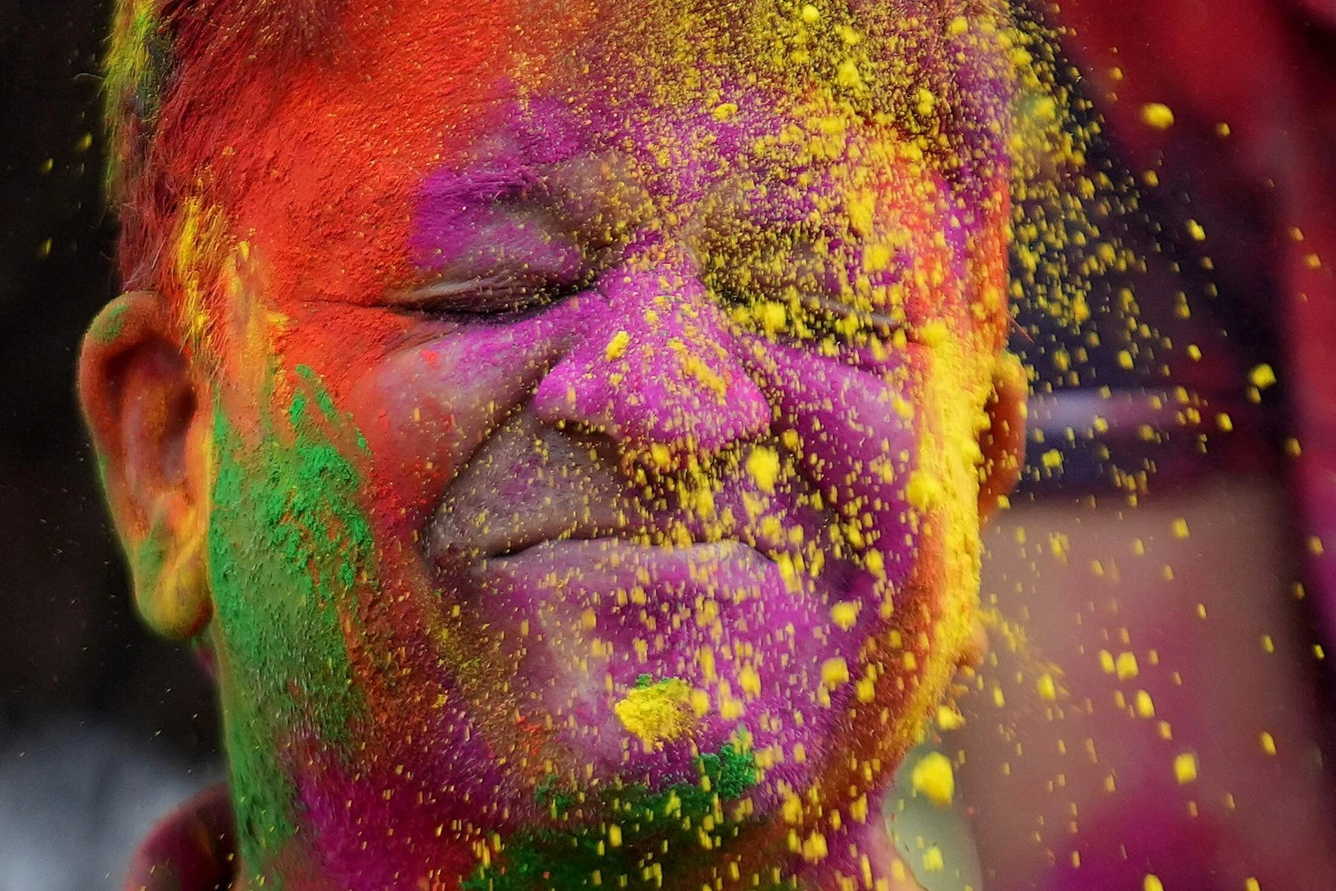 [Foto] Farbenfrohes Hindu-Fest Holi, Foto 1