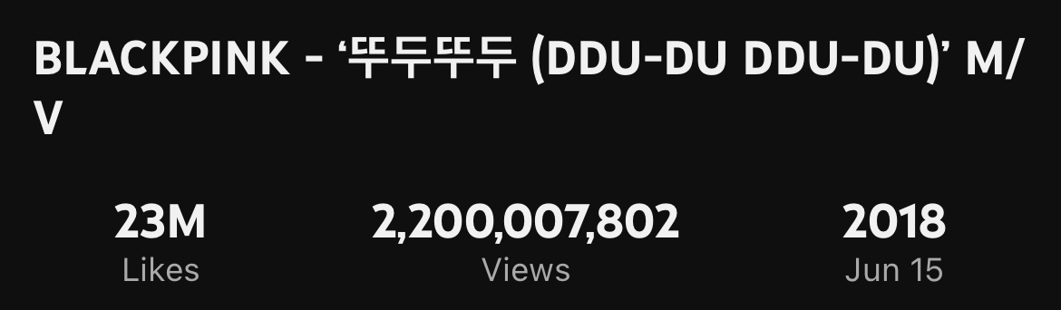 Das Musikvideo von Blackpink erreichte offiziell 2,2 Milliarden Aufrufe. Foto: Screenshot