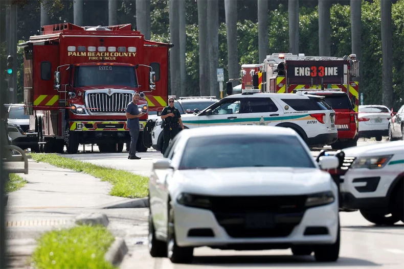 【写真】ドナルド・トランプ氏のゴルフコース付近の銃撃事件現場の捜査 写真7