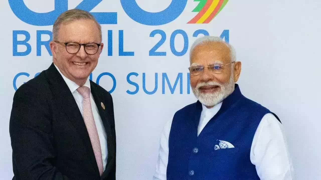 India y Australia oficialmente "presionan el botón" para iniciar una nueva relación