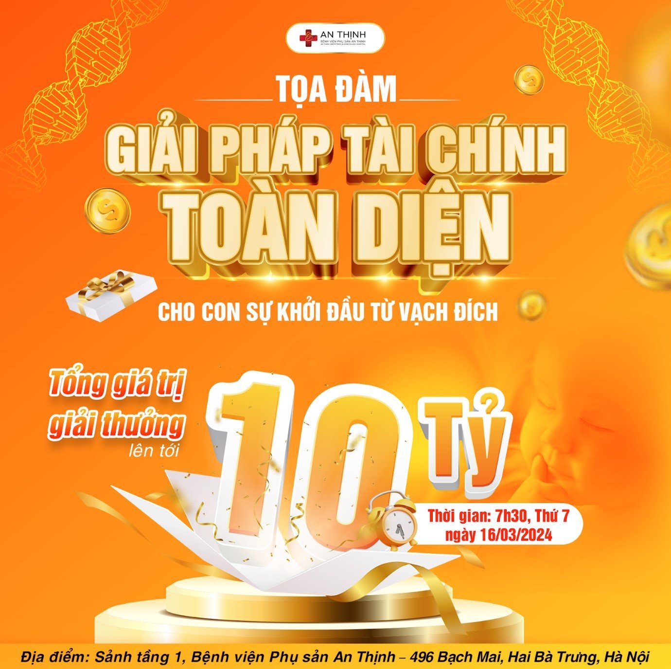 SỰ KIỆN SIÊU HẤP DẪN THÁNG 3: Bệnh viện Phụ sản An Thịnh tổ chức tọa đàm "Giải pháp tài chính toàn diện cho con sự khởi đầu từ vạch đích" - Ảnh 1.