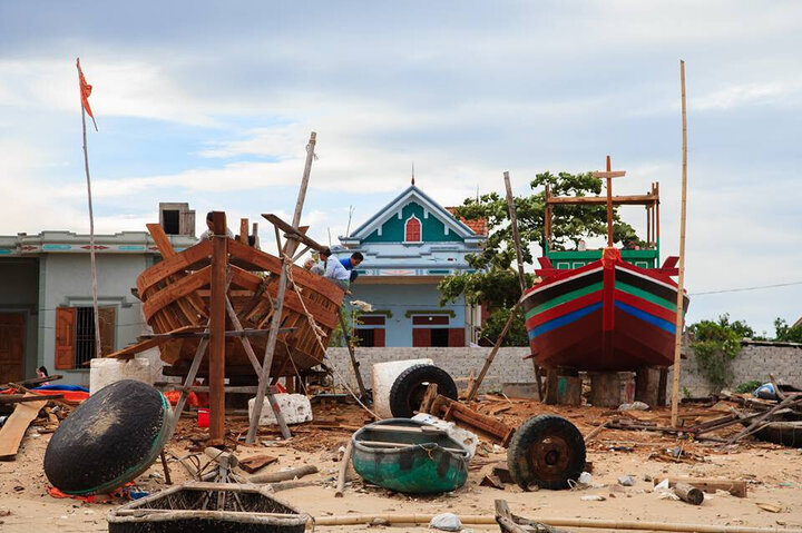 The people of the fishing village in Bien Quynh, Nghe An have a unique indigenous culture. (Photo: Duy Son)