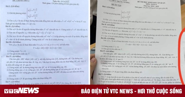 Sospecha de filtración de un examen de matemáticas para estudiantes superdotados de 9º grado en Hanoi