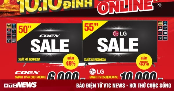 MediaMart siêu sale 50% hàng điện máy, công nghệ dịp 10.10