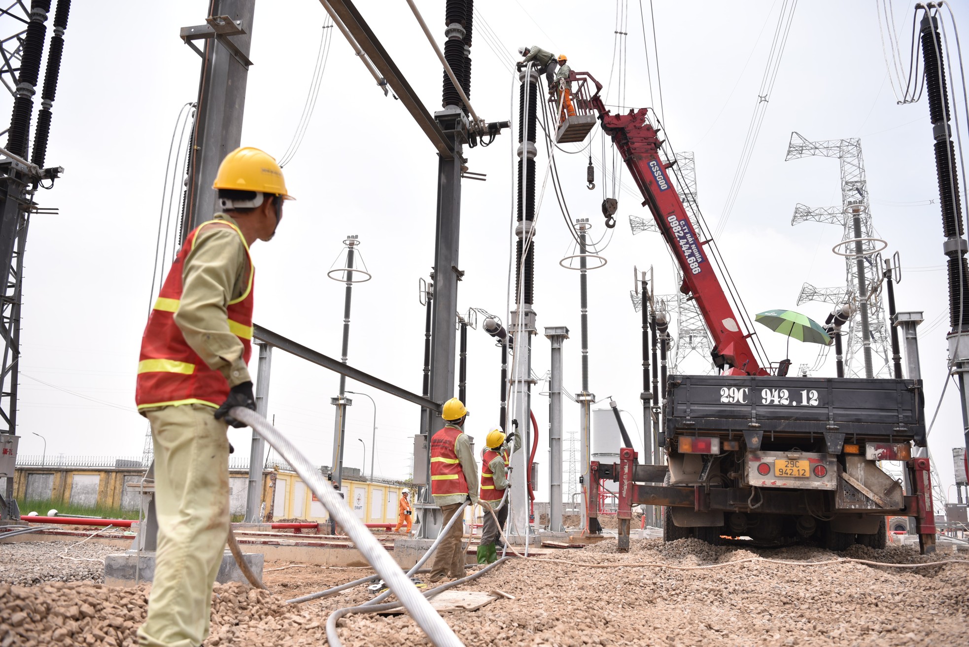 Image of the giant transformer station of the 500kV circuit 3 project in Pho Noi, Hung Yen reaching the finish line ahead of schedule photo 8