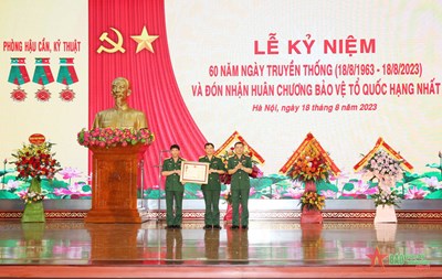 Phòng Hậu cần-Kỹ thuật, Học viện Chính trị đón nhận Huân chương Bảo vệ Tổ quốc hạng Nhất