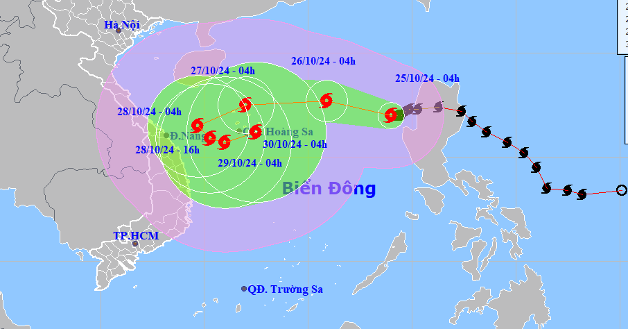 Dernières nouvelles sur la tempête Tra Mi (tempête n°6) du 25 octobre : rafales de force 12, trajectoire complexe